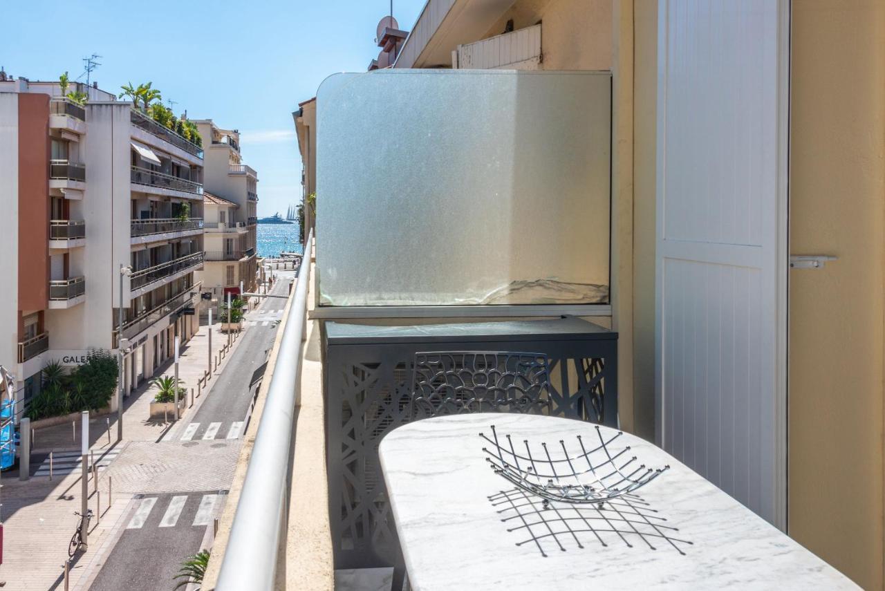 Large Studio - 50M Cannes Beach - Terrace Sea View Kültér fotó